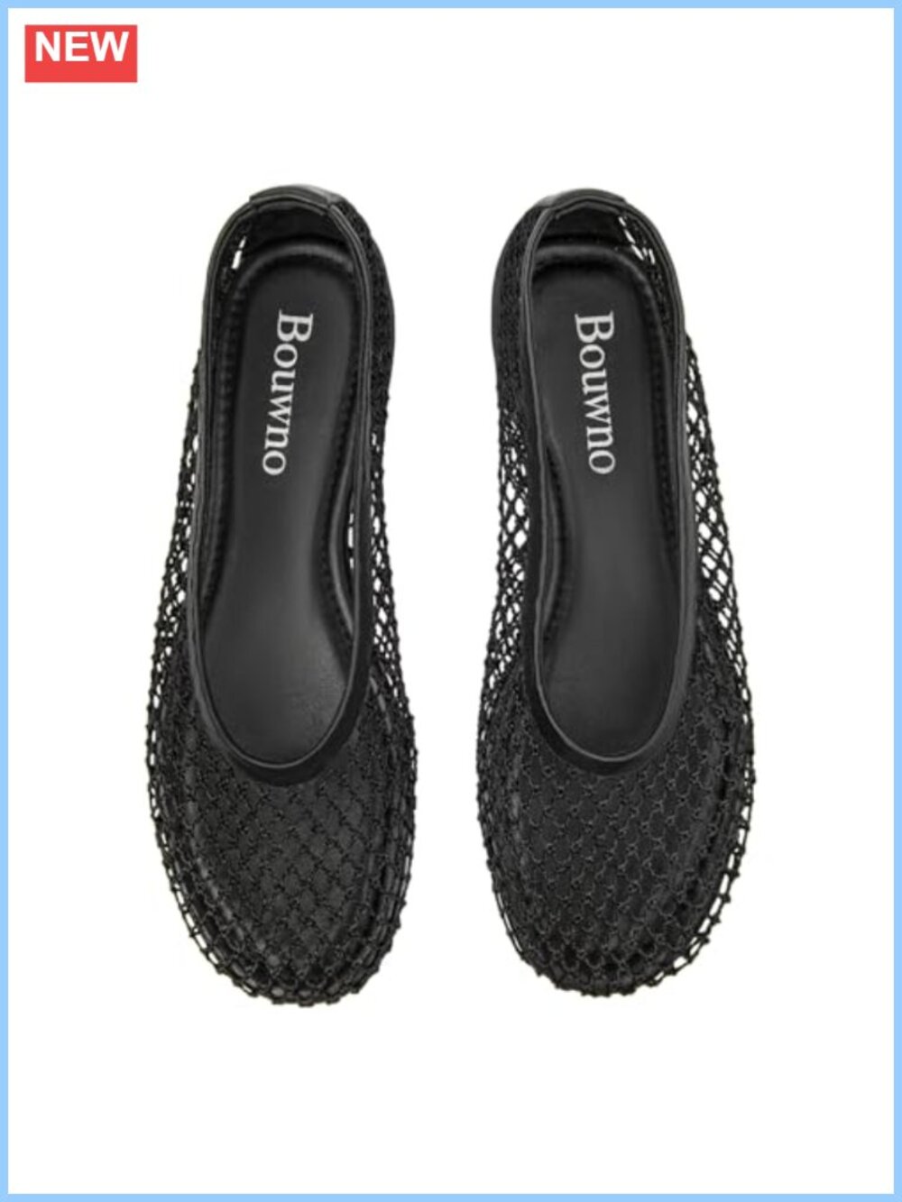 Mesh Ballet Flats Slip On Round Toe Comfy Casual Office Ballerina Flat Shoes